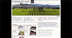 Desktop Screenshot of domaine-pelaquie.com